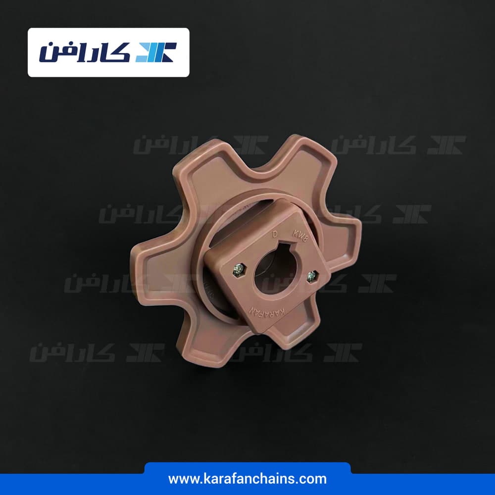 چرخ زنجیر زنجیر کریر گام 60 میلی متر ۶ دندانه قطر ۳۵ میلی متر یک تکه