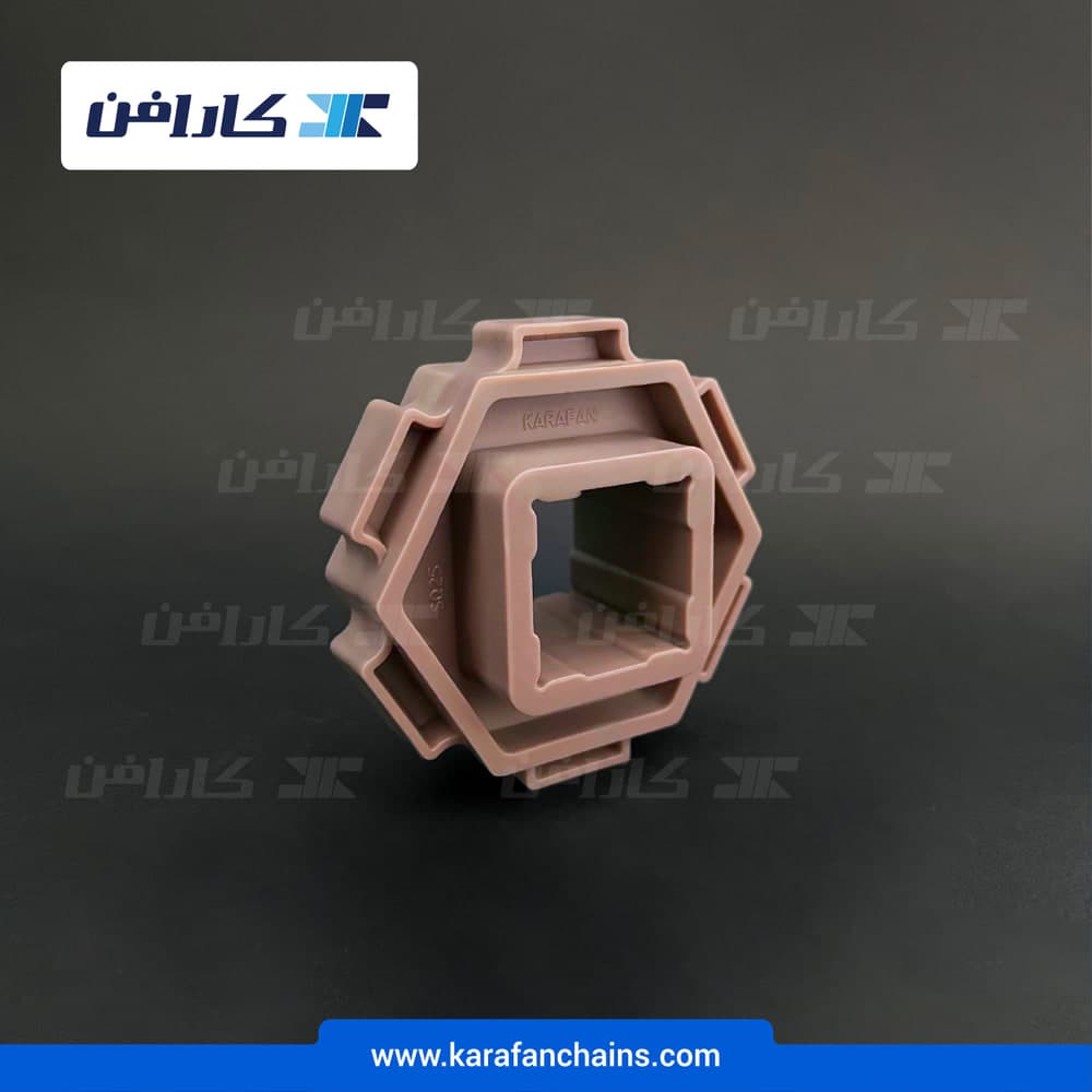 چرخ زنجیر تسمه مدولار حرکت مستقیم گام ۱.۵ اینچ ۶ دندانه شفت ۲۵×۲۵ میلی متر یک تکه