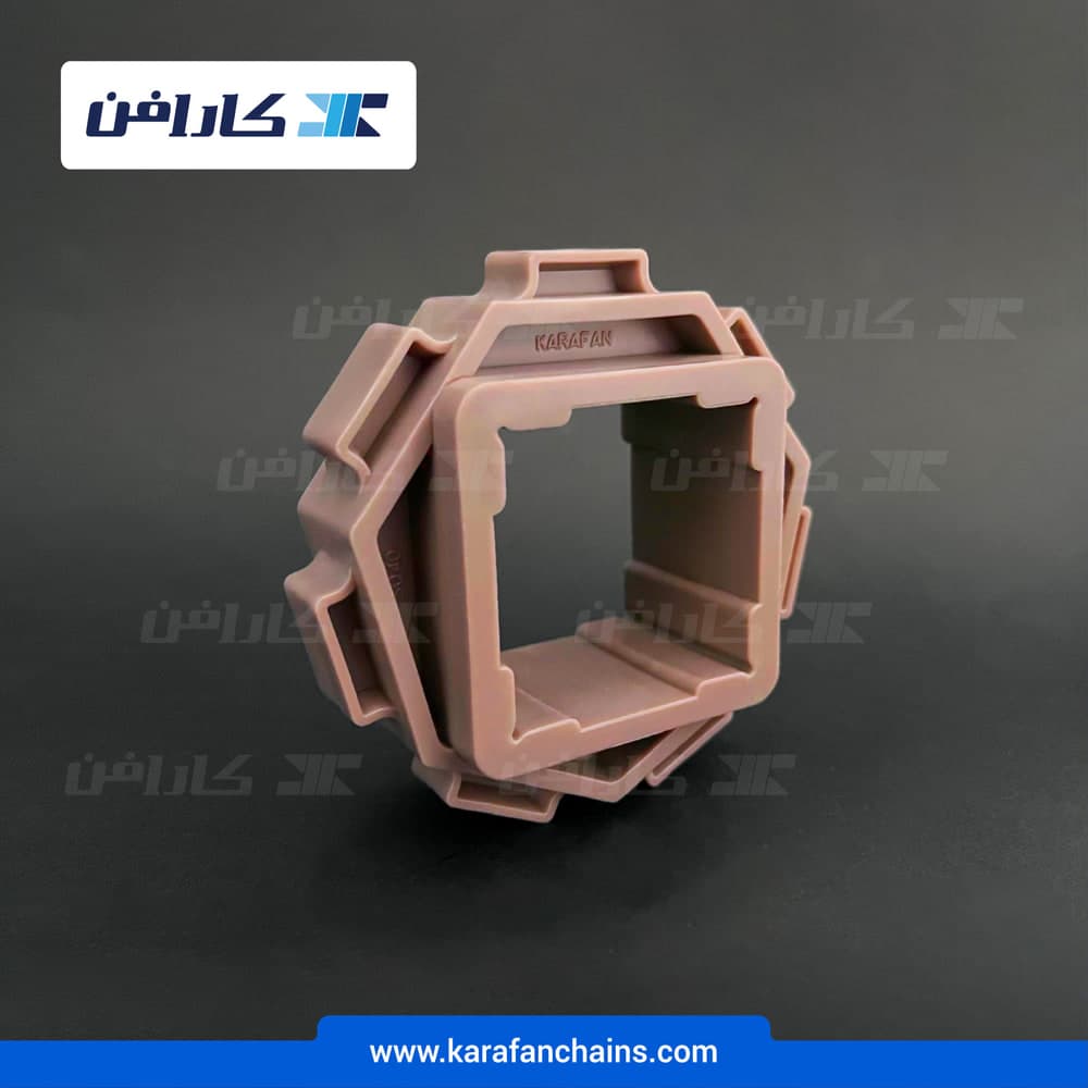 چرخ زنجیر تسمه مدولار حرکت مستقیم گام ۱.۵ اینچ ۷ دندانه شفت 40×40 میلی متر یک تکه