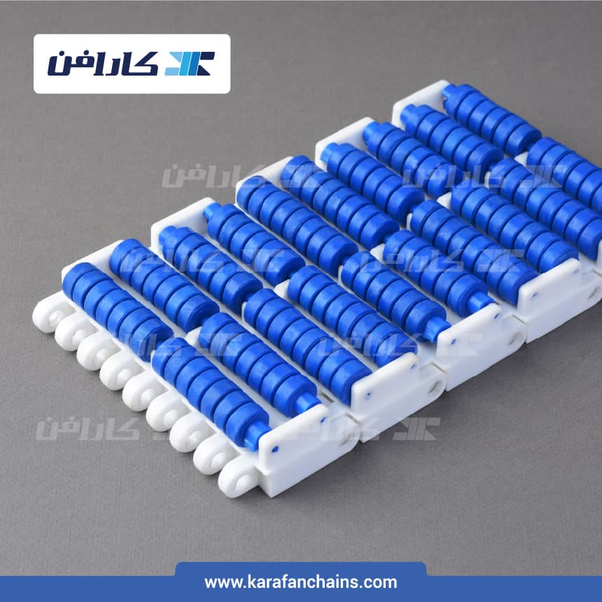 تسمه مدولار حرکت مستقیم گام ۲ اینچ سنگین کار سطح غلطک دار بدون گذر (فلت)