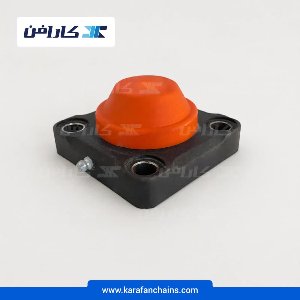 یاتاقان ۴ پیچ شفت ۲۵ میلیمتر پلیمری درپوش دار