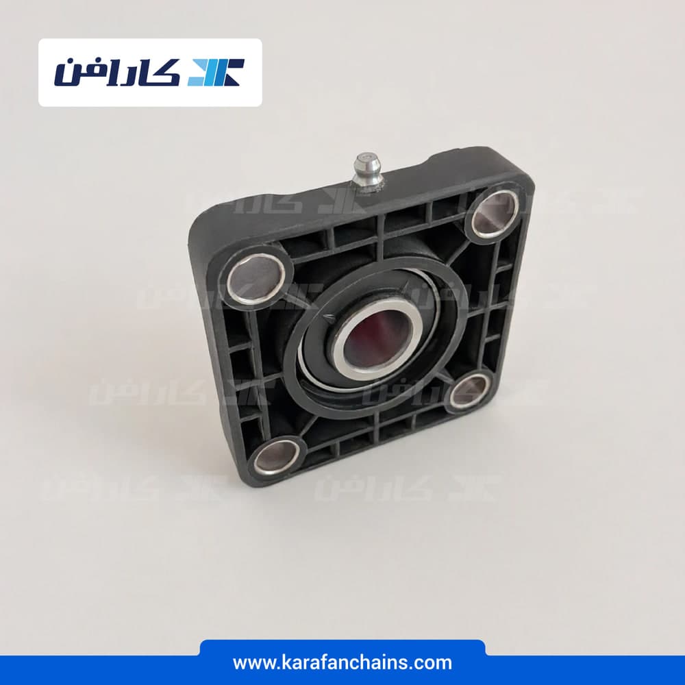 یاتاقان ۴ پیچ شفت ۲۵ میلیمتر پلیمری درپوش دار